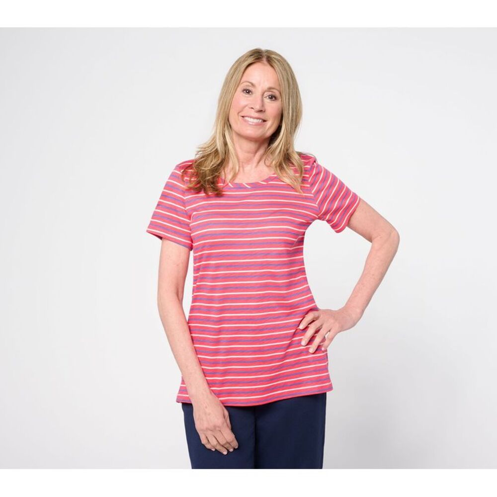 Belle by Kim Gravel Women's Top Sz M Make Your Selection: Liberty Pink A726363
